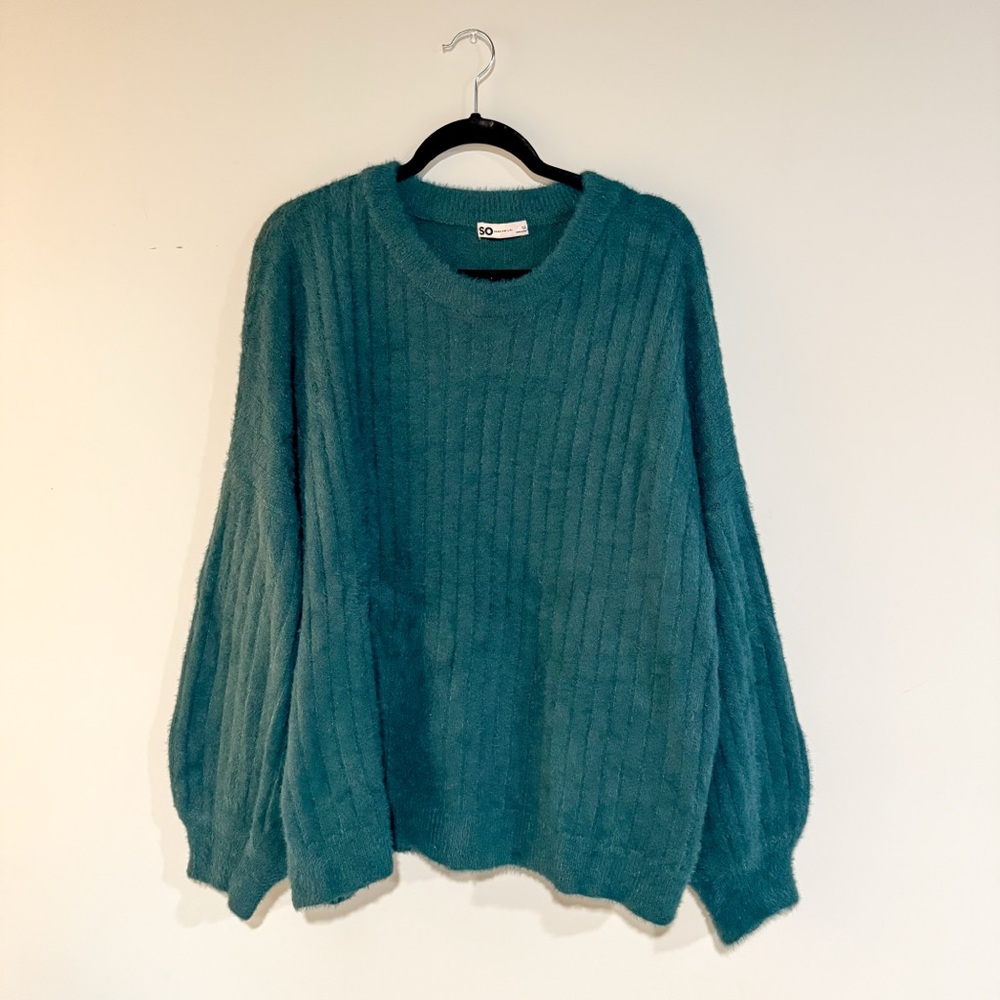 SO Teal Crew Neck Sweater